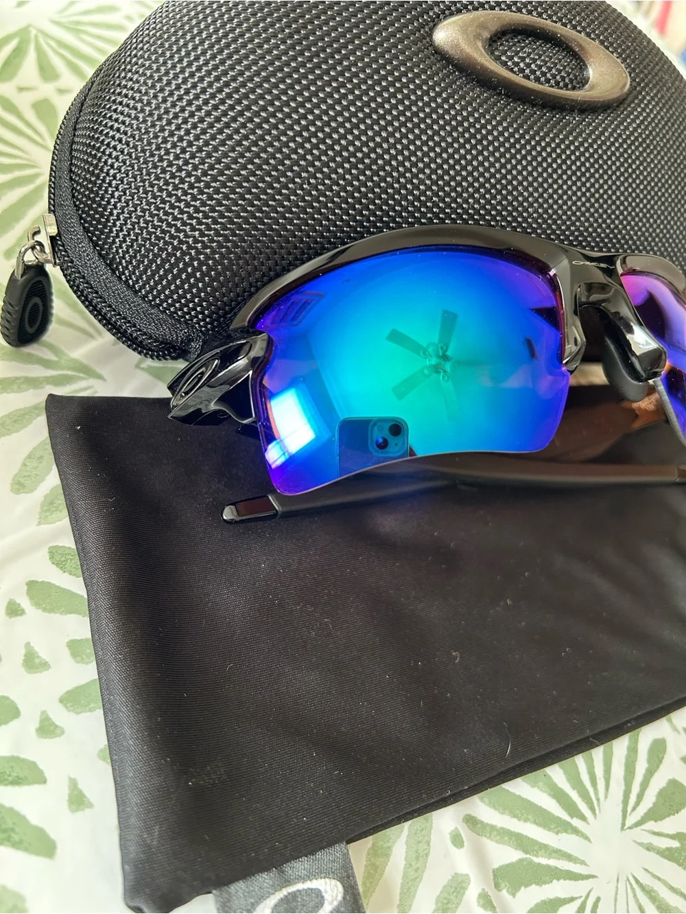 Oakley Prizm Golf Men’s Blue Purple Mirrored Sunglasses